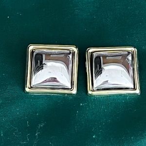 1980s Vintage 925 silver sterling clip on earrings